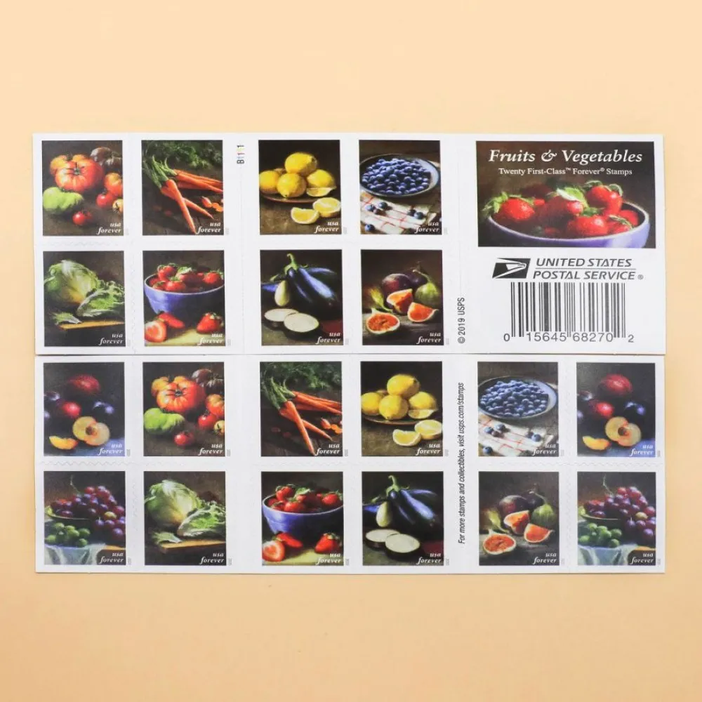 2020 Fruits and Vegetables Stamps | Tool Stamps US Postage Stamps