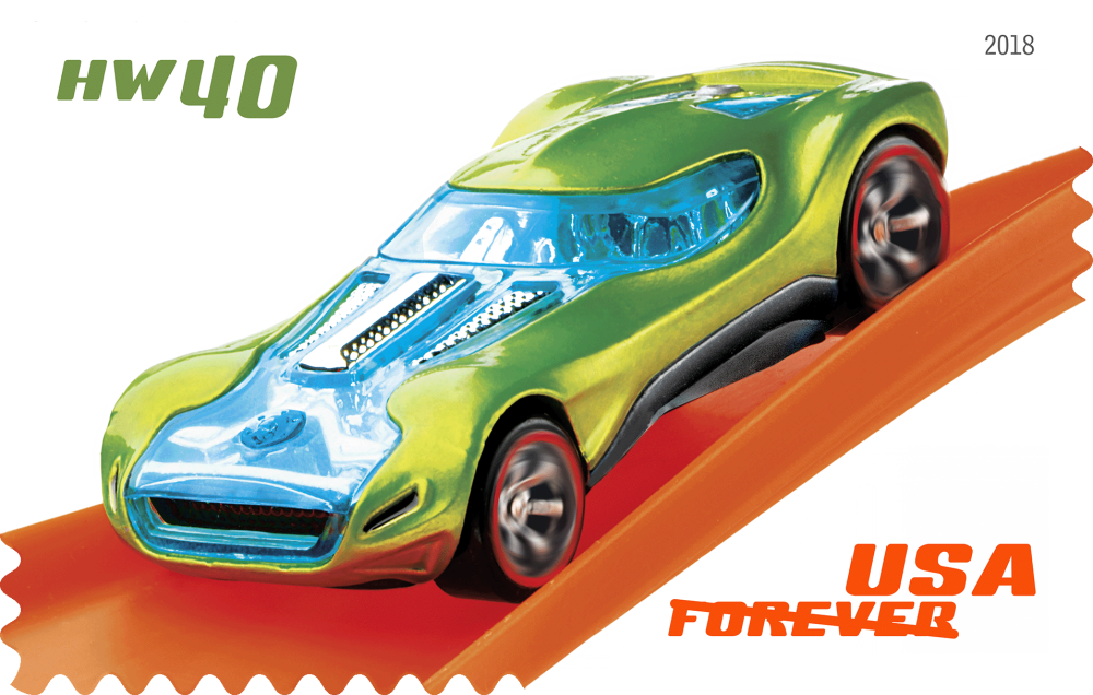 2018 Hot Wheels Stamps | Tool Stamps US Postage Stamps