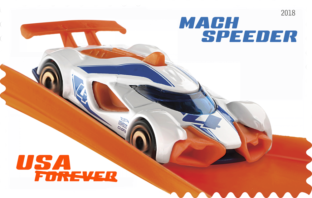 2018 Hot Wheels Stamps | Tool Stamps US Postage Stamps