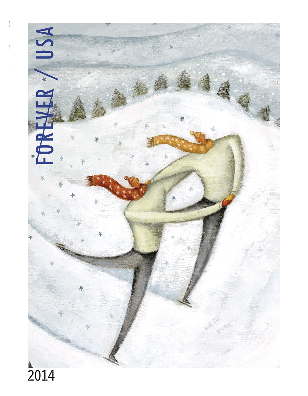 2014 Winter Fun Stamps | Tool Stamps US Postage Stamps