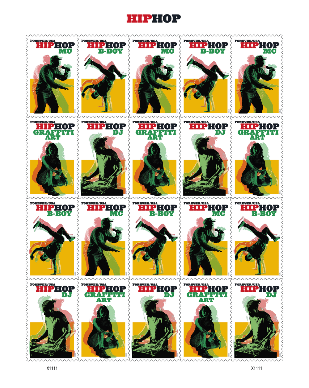 2020 Hip Hop Stamps | Tool Stamps US Postage Stamps