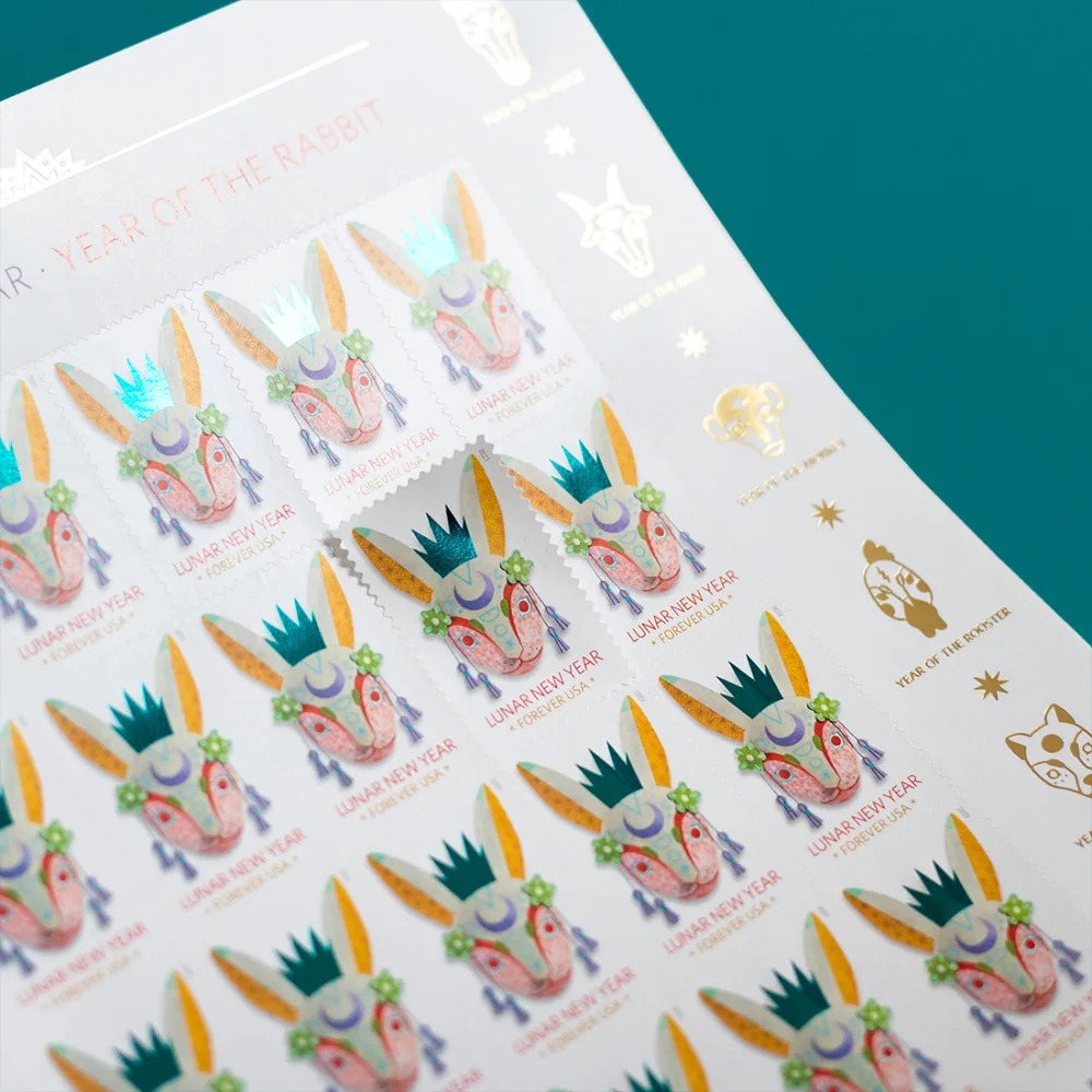 2023 Lunar New Year Of The Rabbit | Tool Stamps US Postage Stamps