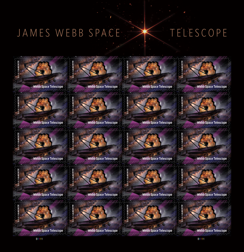 2022 James Webb Space Telescope Stamps | Tool Stamps US Postage Stamps