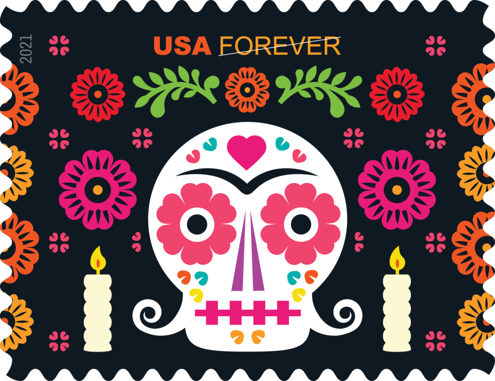 2021 Day of the Dead stamps | Tool Stamps US Postage Stamps