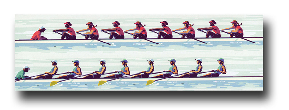 2022 Women's Rowing Stamps 100 PCS | Tool Stamps US Postage Stamps
