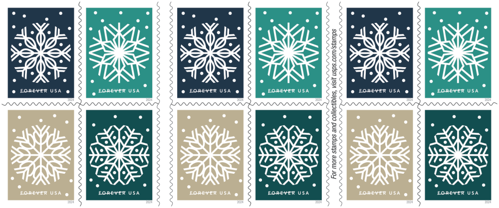 2024 Winter Whimsy Stamps | Tool Stamps US Postage Stamps