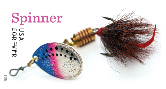 2025 Freshwater Fishing Lures Stamps 100 pcs | Tool Stamps US Postage Stamps