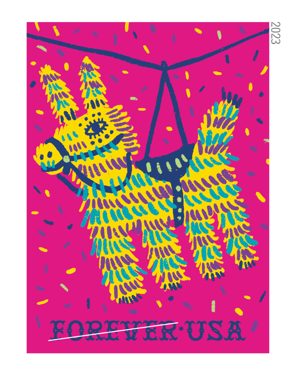 2023 Piñatas! Stamps 100 PCS | Tool Stamps US Postage Stamps