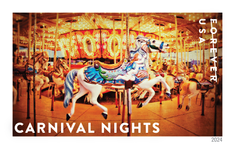 2024 Carnival Nights Stamps | Tool Stamps US Postage Stamps