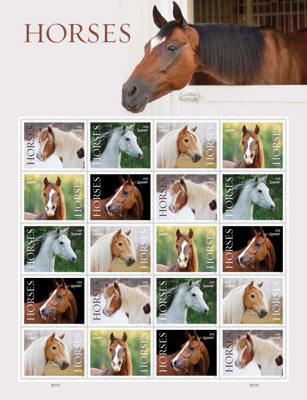 2024 Horses Stamps | Tool Stamps US Postage Stamps