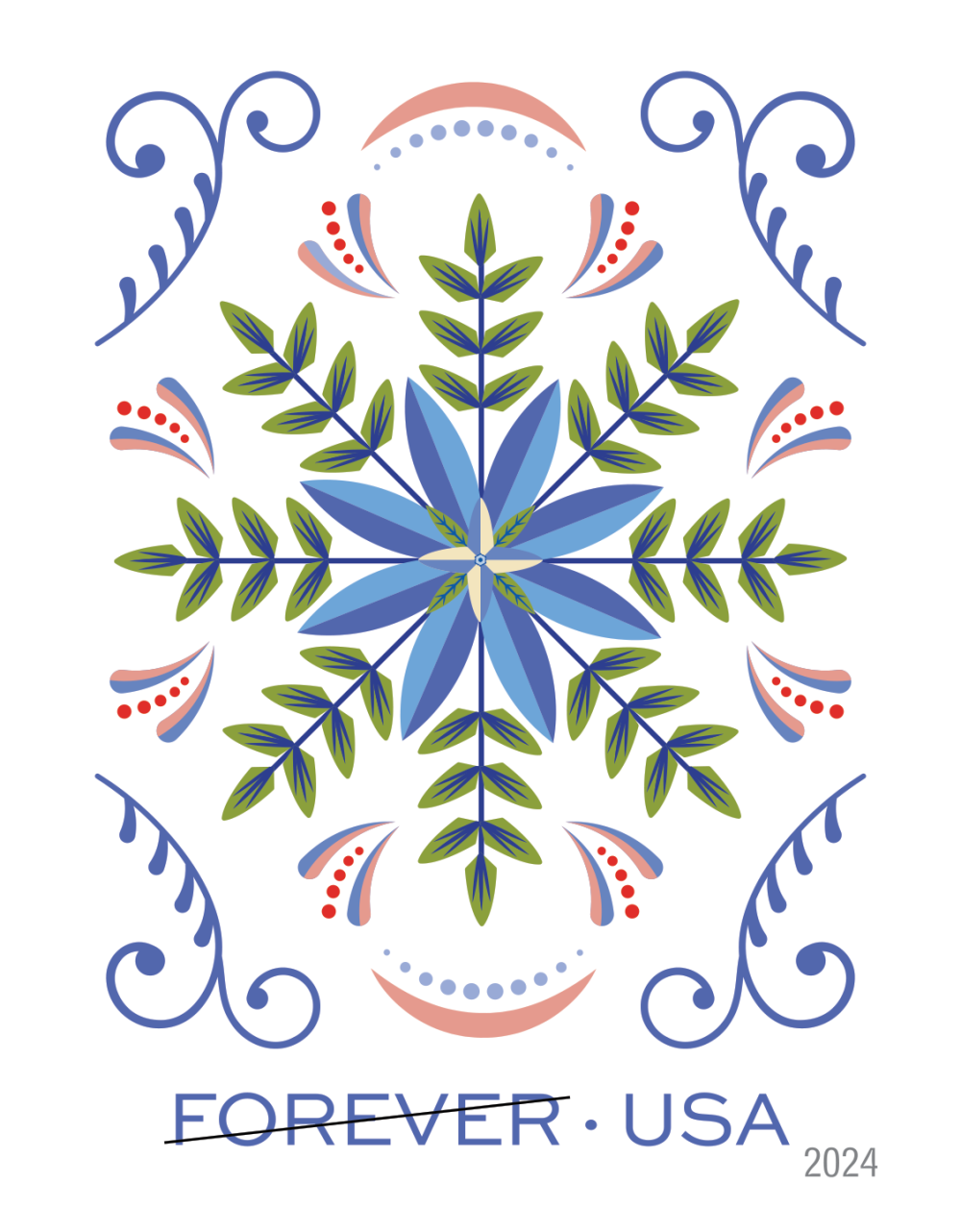 2024 Holiday Joy Stamps | Tool Stamps US Postage Stamps