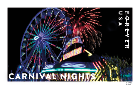 2024 Carnival Nights Stamps | Tool Stamps US Postage Stamps