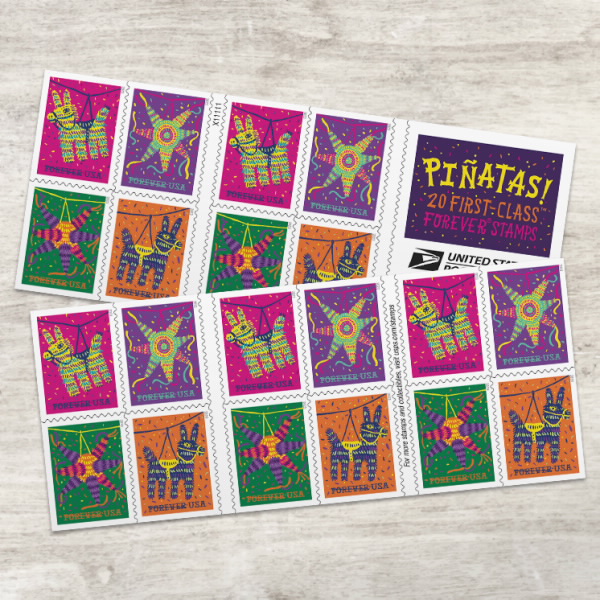 2023 Piñatas! Stamps 100 PCS | Tool Stamps US Postage Stamps