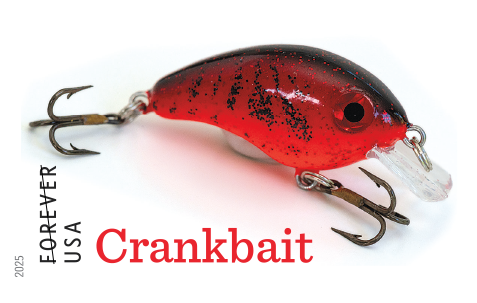 2025 Freshwater Fishing Lures Stamps 100 pcs | Tool Stamps US Postage Stamps