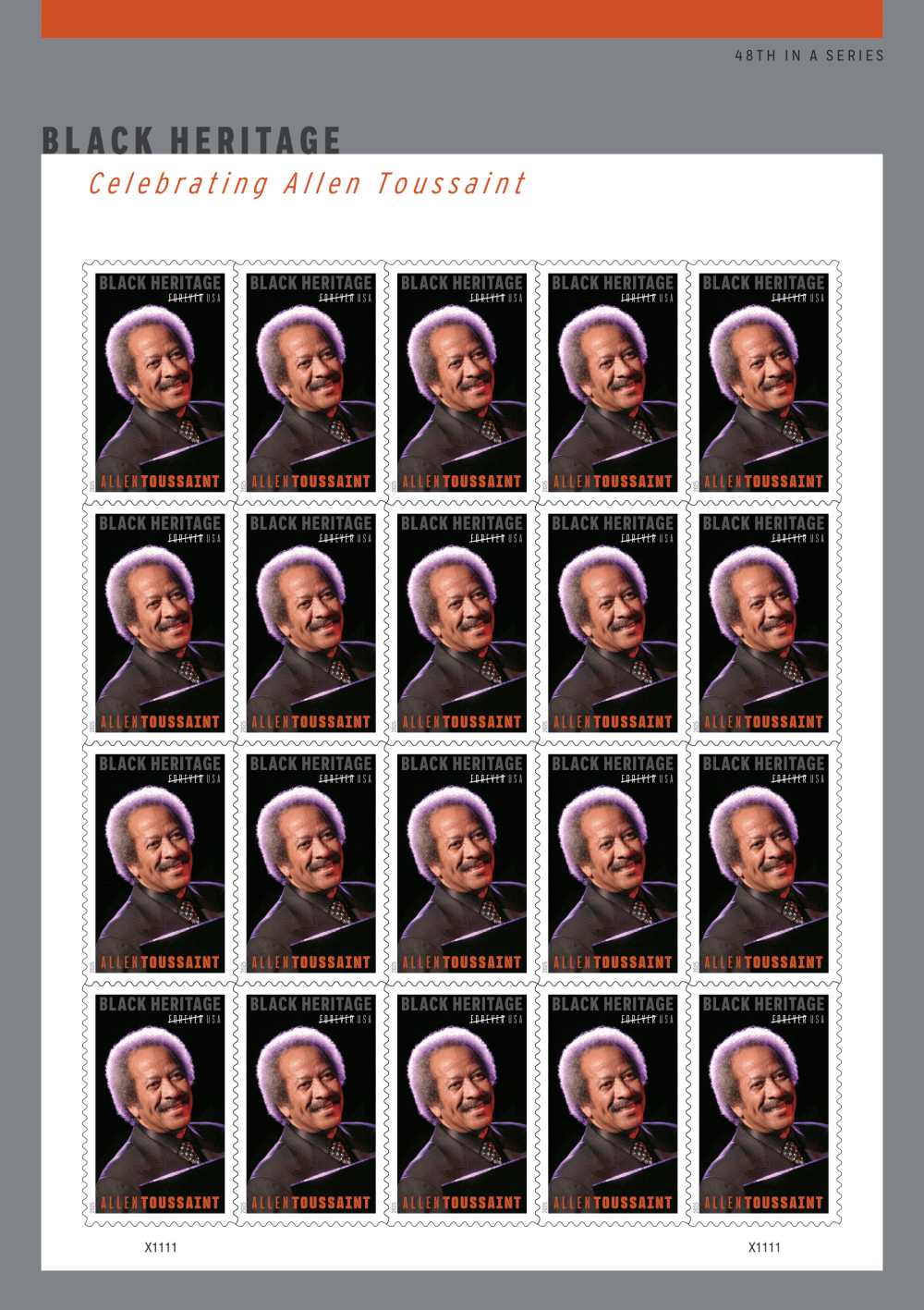 2025 Allen Toussaint Stamps 100 pcs | Tool Stamps US Postage Stamps