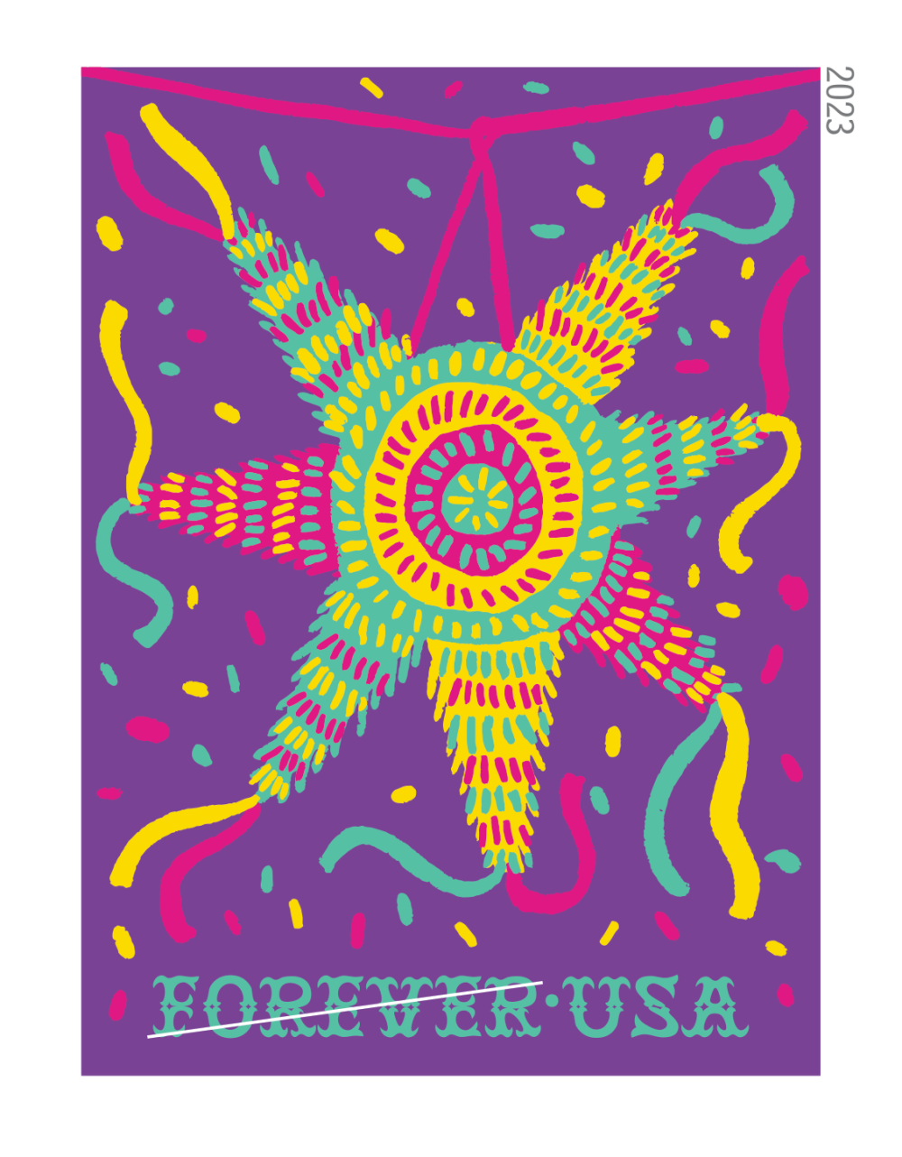 2023 Piñatas! Stamps 100 PCS | Tool Stamps US Postage Stamps