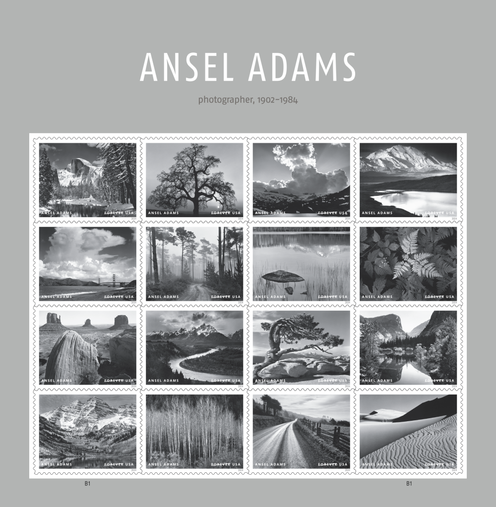 2024 Ansel Adams Stamps | Tool Stamps US Postage Stamps