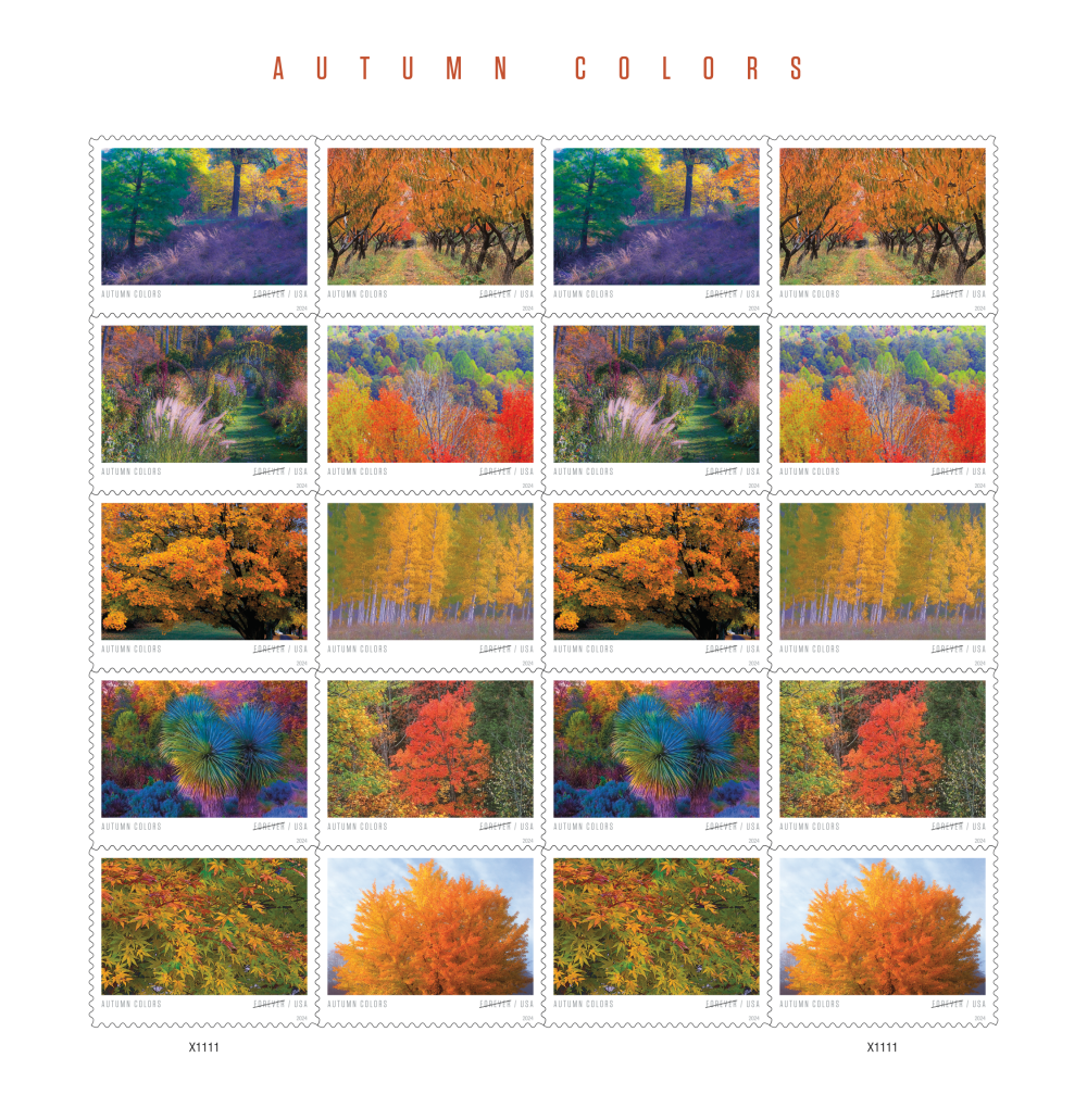 2024 Autumn Colors Stamps | Tool Stamps US Postage Stamps