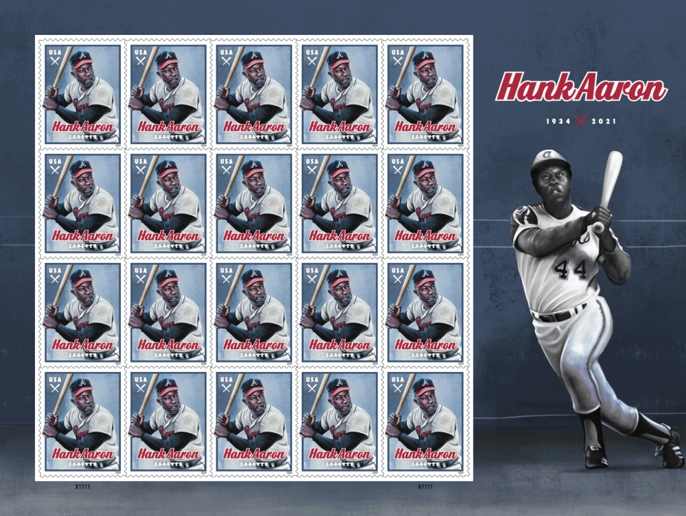 2024 Hank Aaron Stamps | Tool Stamps US Postage Stamps