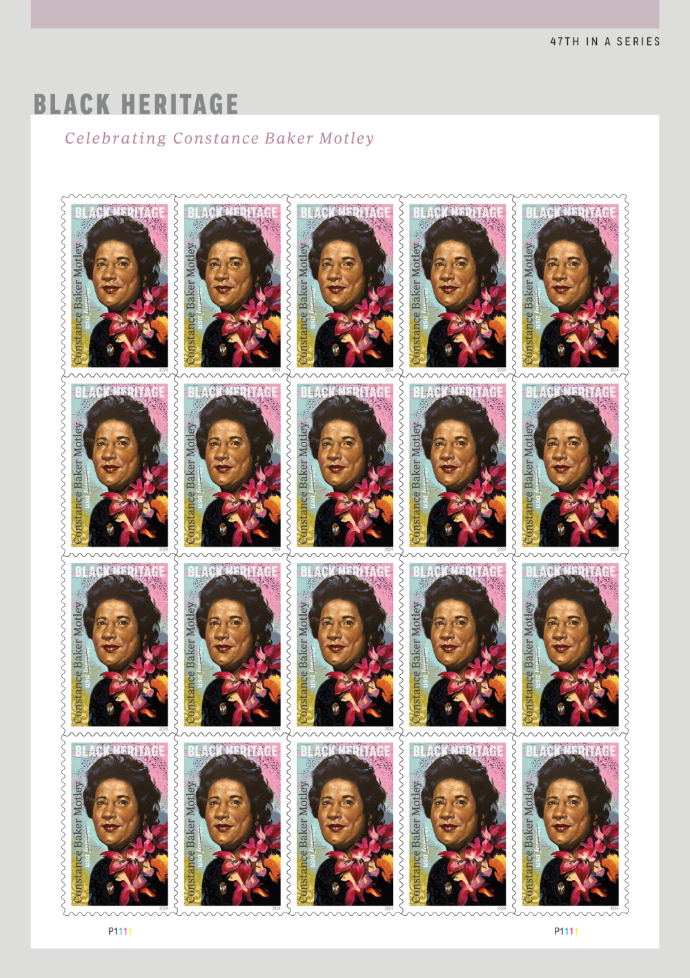 2024 Constance Baker Motley Stamps | Tool Stamps US Postage Stamps