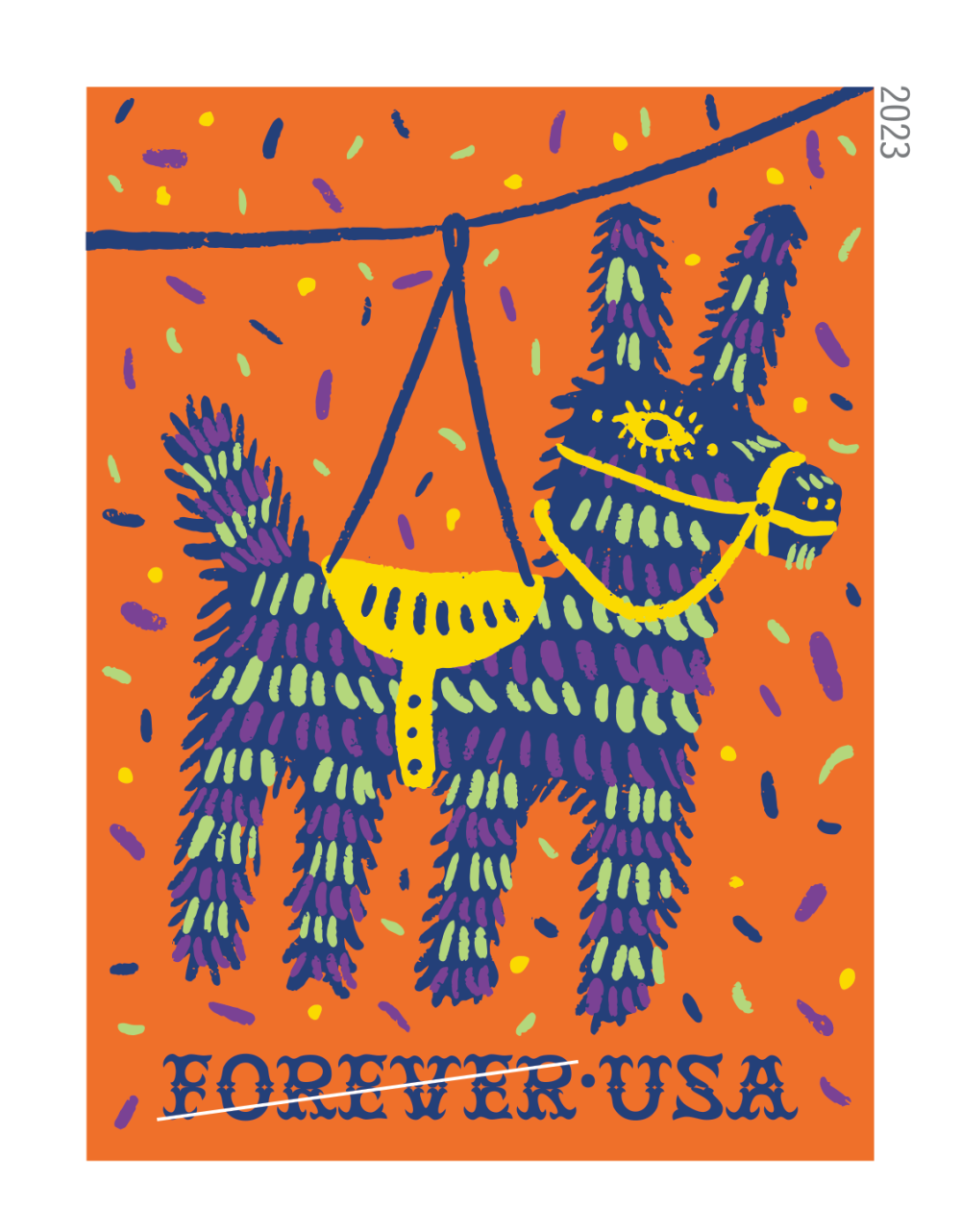 2023 Piñatas! Stamps 100 PCS | Tool Stamps US Postage Stamps