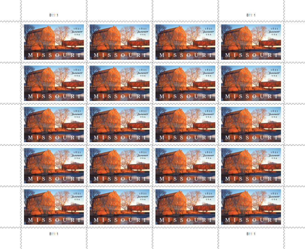 2021 Missouri Statehood Stamps 100 PCS | Tool Stamps US Postage Stamps