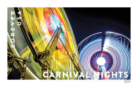 2024 Carnival Nights Stamps | Tool Stamps US Postage Stamps