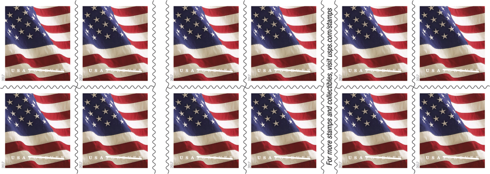 2017 U.S. Flag Stamps books | Tool Stamps US Postage Stamps