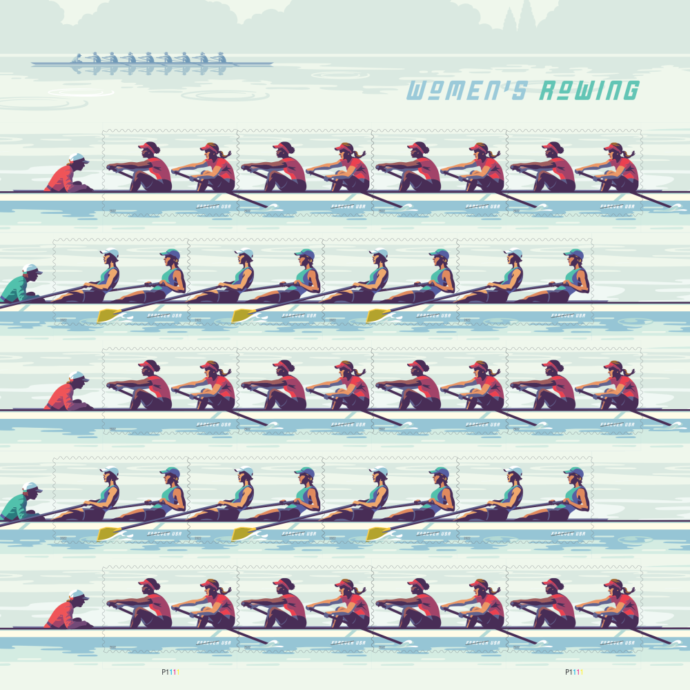 2022 Women's Rowing Stamps 100 PCS | Tool Stamps US Postage Stamps