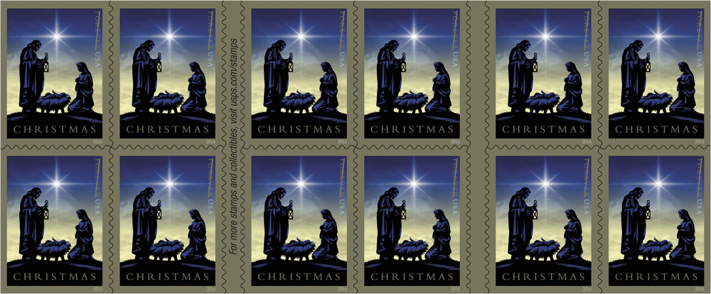 2016 Nativity. Forever First Class Postage Stamp U.S. Holy Family Holiday Christmas | Tool Stamps US Postage Stamps