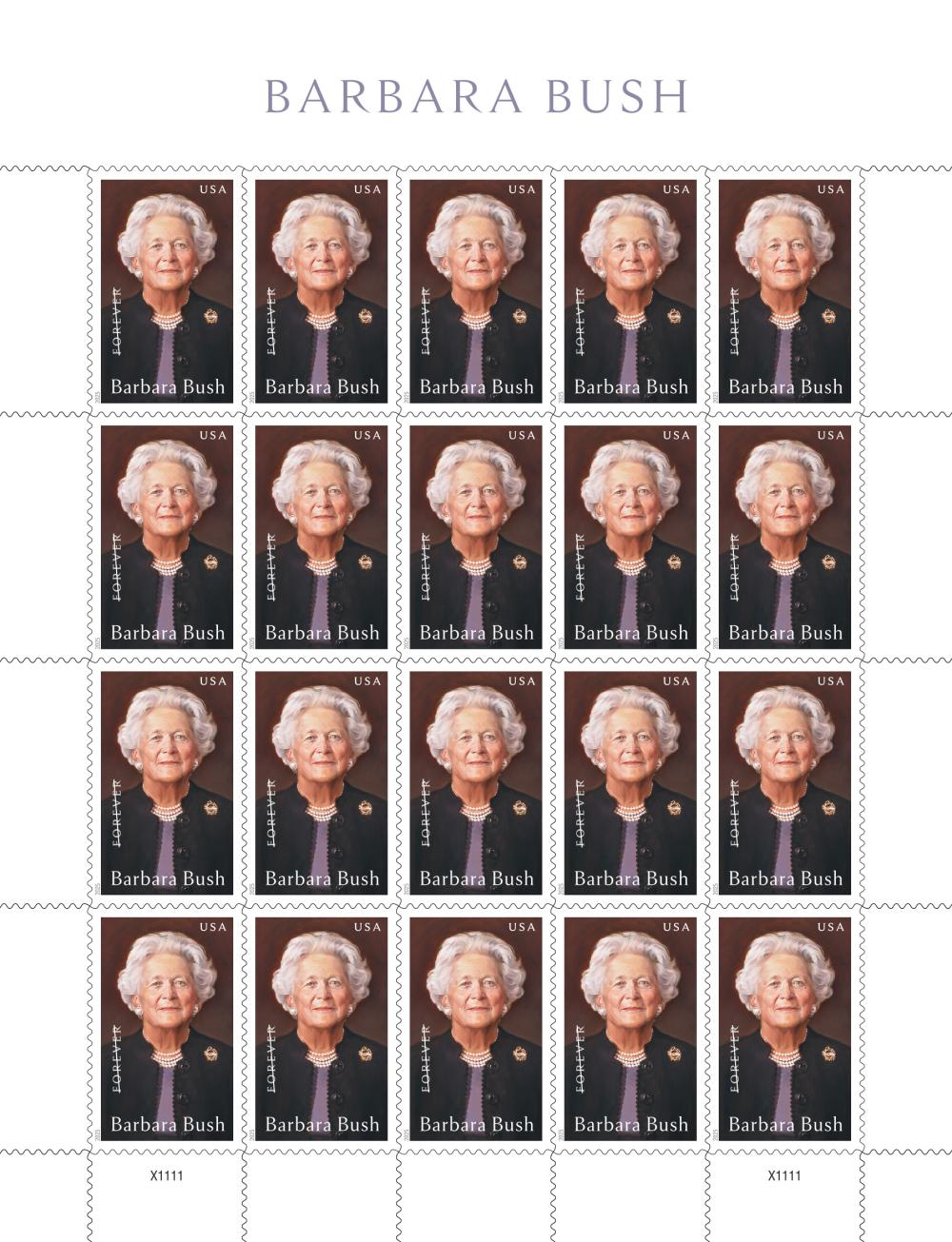 2025 Barbara Bush Stamps 100 pcs | Tool Stamps US Postage Stamps