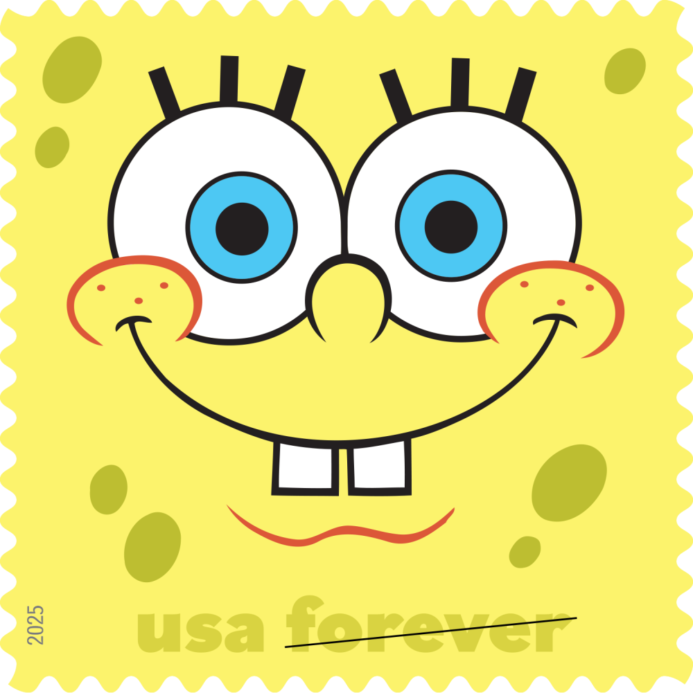 2025 SpongeBob Squarepants Stamps 80 pcs | Tool Stamps US Postage Stamps