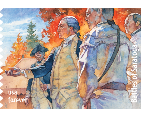 2025 Battlefields of the American Revolution Stamps | Tool Stamps US Postage Stamps