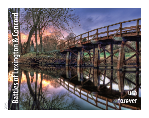 2025 Battlefields of the American Revolution Stamps | Tool Stamps US Postage Stamps