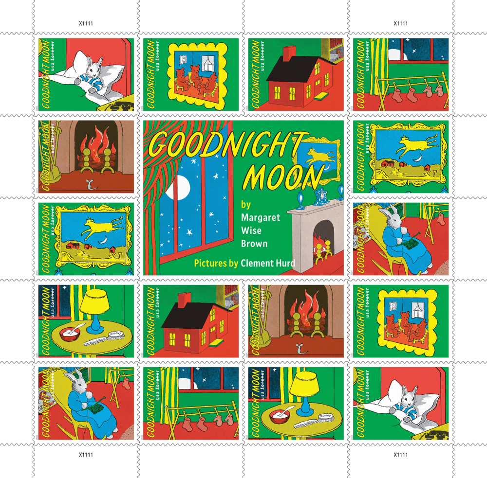 2025 Goodnight Moon Stamps 80 pcs | Tool Stamps US Postage Stamps