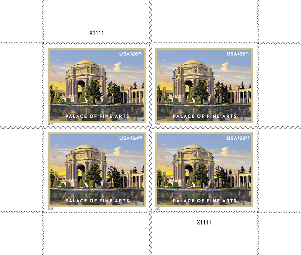 2022 Palace of Fine Arts Stamps | Tool Stamps US Postage Stamps